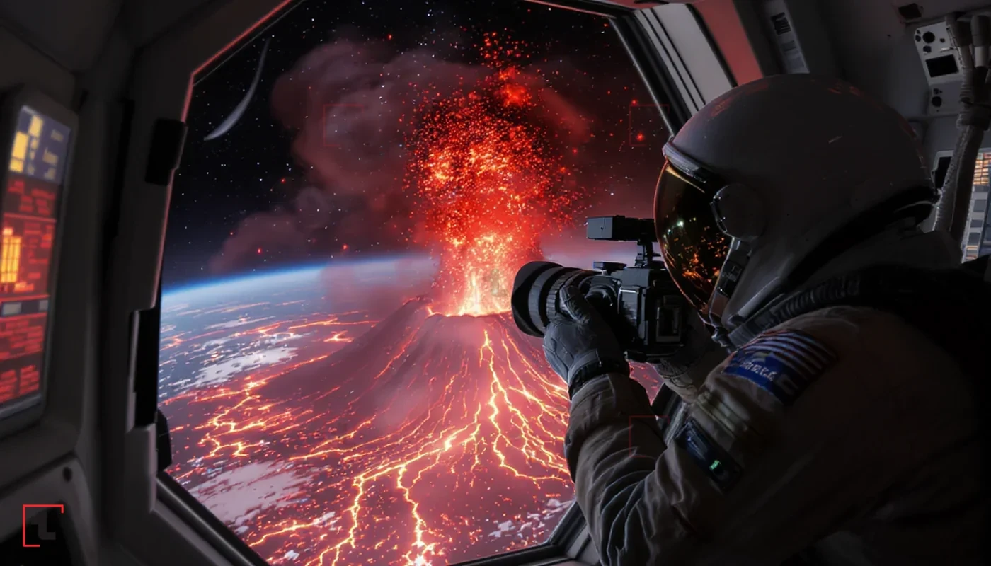 Tarixdə ilk dəfə: NASA kosmosdan vulkanın parlaq lava axınını çəkdi