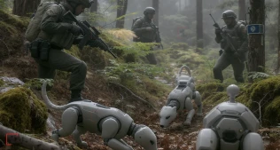 Tayvan Ordusu İlk Dəfə Üç Növ Robot Patrul İtlərini Xidmətə Verdi