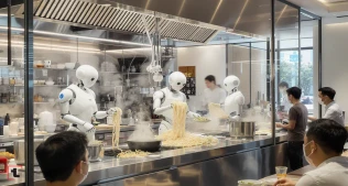 Pekində İlk Dəfə: Robotlar Əriştə Hazırlayan İnnovativ Restoran Açılır