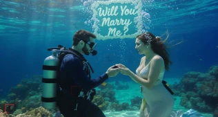Dəniz Dərinliyində İlk Unudulmaz Evlilik Təklifi – Sevginin Yeni Sərhədi