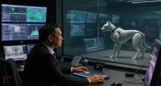 İlk dəfə: Lao prezidenti Hangzhouda robot iti ustalıqla idarə etdi
