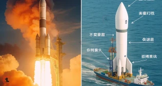 Çin Long March 10 raketi - dənizdən ilk dəfə uğurla bərpa etdi